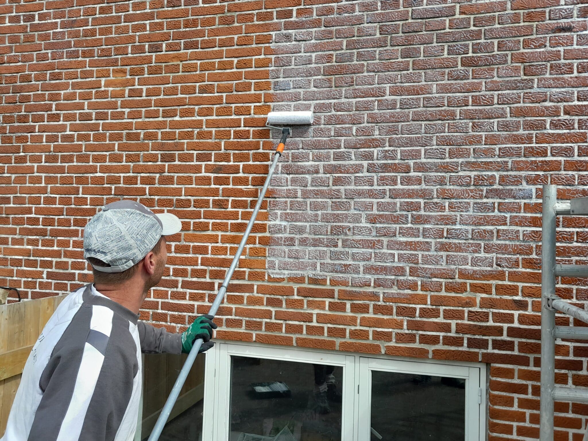 Imprægnering af murværk nær Herning